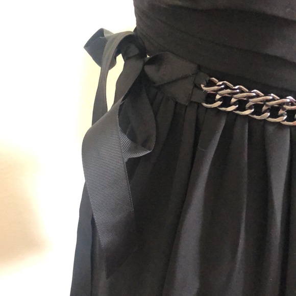 LBD one shoulder black dress - Picture 3 of 5